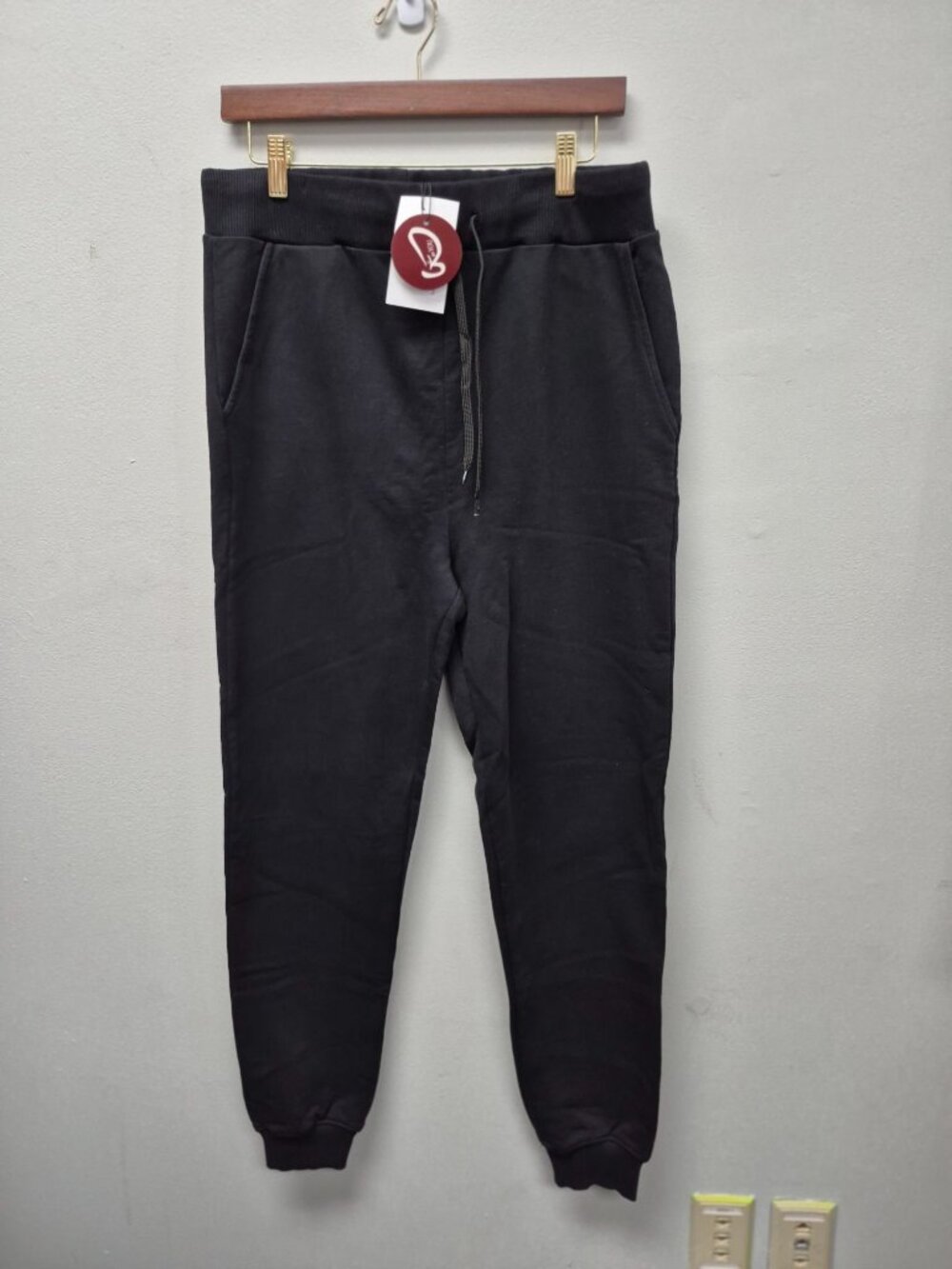 Men's Joggers - Midnight Black - Comfortable & Stylish Large - Picture 2 of 4